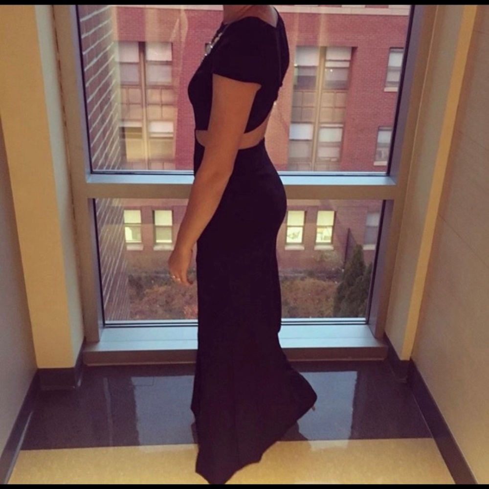 Navy blue ball gown